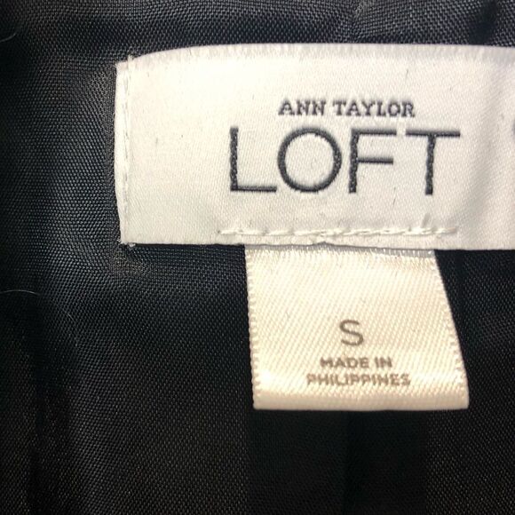 Ann Taylor Loft wool blend button front long sleeve blazer jacket, size small - Picture 14 of 16